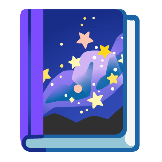 a book with a star cover