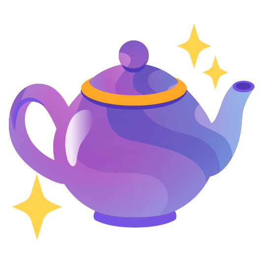 a mystical looking teapot